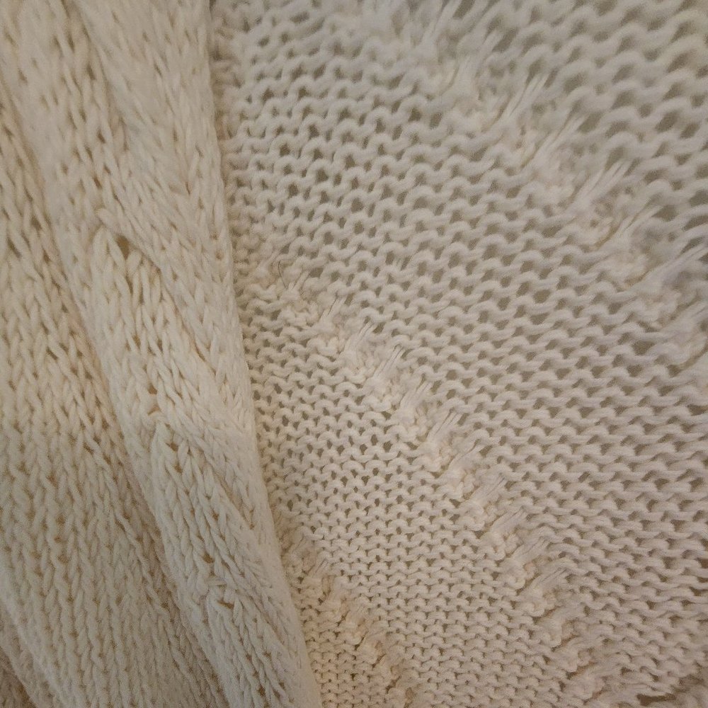 MOTH by Anthropologie Waterfall Open Front Bell Sleeve Sweater, Size XL - Picture 3 of 4